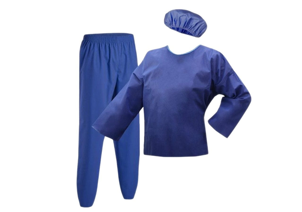 ست لباس بیمارستانی به صورت کامل با دوخت راحت و ضد حساسیت